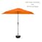 Pure Garden 9ft Half Umbrella with Base, Terracotta 50-LG1054B - alternate 3
